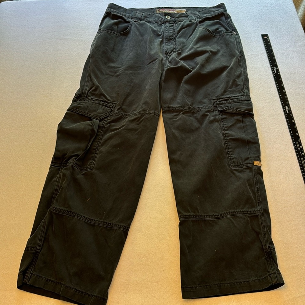 JNCO vintage black cargo jeans, wide leg,